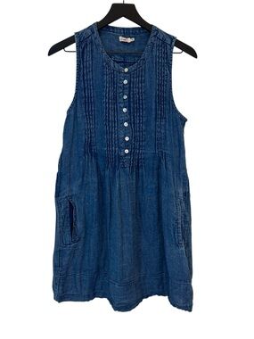 Faherty Sleeveless Isha Organic Cotton Mini Dress